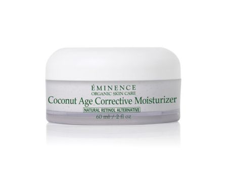 A jar of &Eacute;minence Organic Skin Care &ldquo;Coconut Age Corrective Moisturizer&rdquo; (natural retinol alternative), 60 ml.